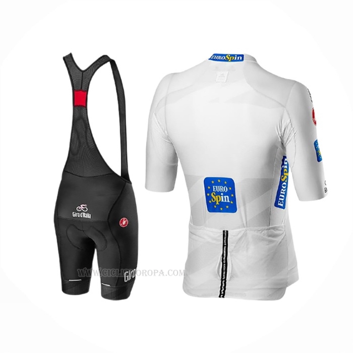 2020 Ropa Ciclismo Giro d'Italia Blanco Mangas Corta y Culotte Corto